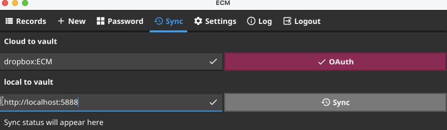 ECM sync